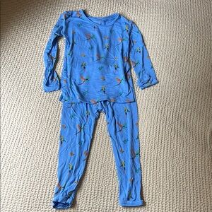 Kyte BABY Blue and Orange Pajama Set Soft Sleepwear